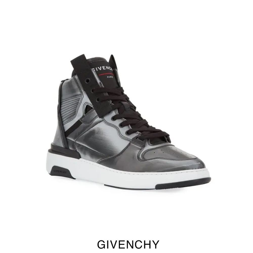 Givenchy "Wing" high-top sneaker in faux leather